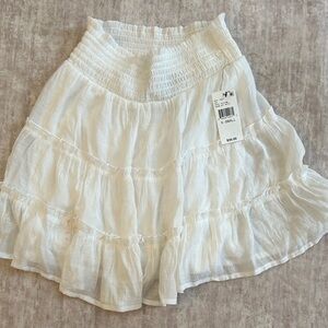 BCX White Tiered Skater Skirt